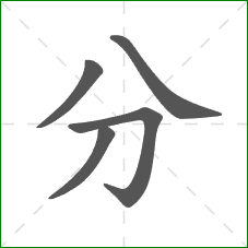 分的部首
