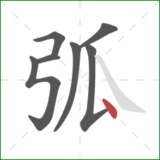 弧的笔顺第7画:点 弧的笔顺第7画:点