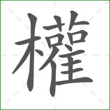 權的部首 權的部首