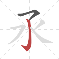 氶的笔顺第2画:竖钩 氶的笔顺第2画:竖钩