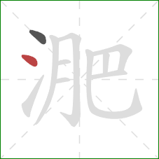 淝的笔顺第2画：点