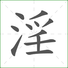 淫的部首 淫的部首