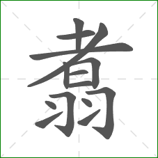 翥的部首 翥的部首