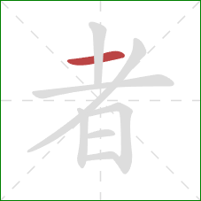 者的笔顺第1画：横