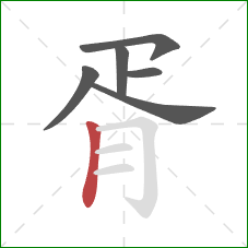 胥的笔顺第6画：竖