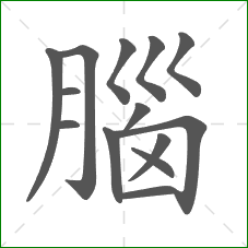 腦的部首 腦的部首