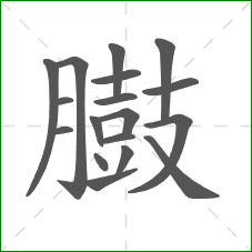 臌的部首 臌的部首