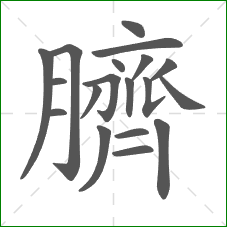 臍的部首 臍的部首