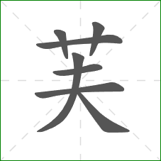 芙的部首 芙的部首