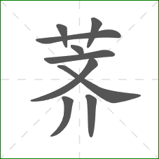 荠的部首 荠的部首