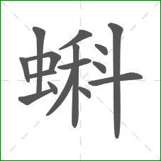 蝌的部首 蝌的部首