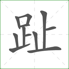 趾的部首 趾的部首