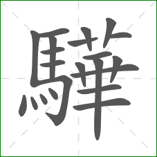 驊的部首
