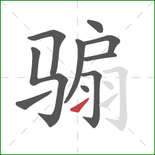 骟的笔顺第10画:提 骟的笔顺第10画:提