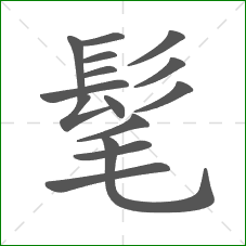 髦的部首 髦的部首