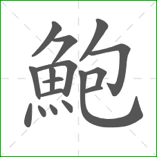 鮑的部首 鮑的部首