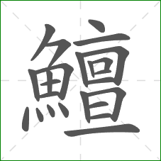 鱣的部首