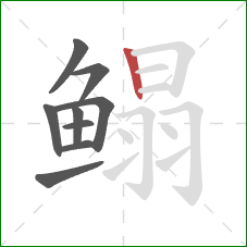 鳎的笔顺第9画:竖 鳎的笔顺第9画:竖