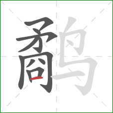 鹬的笔顺第12画:横 鹬的笔顺第12画:横